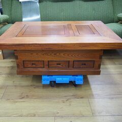  総欅　欅　けやき　欅作り  囲炉裏テーブル   エキスパート藤沢辻堂店の画像