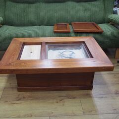  総欅　欅　けやき　欅作り  囲炉裏テーブル   エキスパート藤沢辻堂店の画像