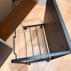 【超美品】購入時7000円越え！！分別ゴミ箱スタンド 2分別 ブラック キャスター付き tower風 スタイリッシュデザインの画像