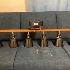 シーリングライト6灯 LEDブラックの画像