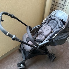 コンビ AB型ベビーカー スゴカルα 純正レインカバー付きの画像