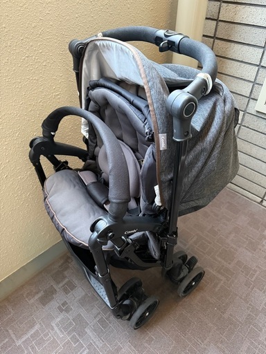 コンビ AB型ベビーカー スゴカルα 純正レインカバー付き