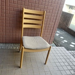 【天然木】ニトリダイニングテーブルセットの画像