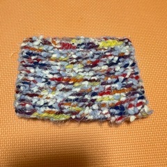 幼児用　手編み　ニット帽とマフラーの画像