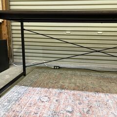 【11/29（土）限定！指定先へ送料無料でお届けします（墨田区、江東区、台東区）】サンワダイレクト 100-DESKF007BR シンプルワークデスク（幅180cm／ブラウン）の画像