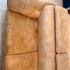 【早い者勝ち！！】購入時13万円！L字 カウチソファ キャメルブラウン 広々タイプ 引取限定の画像