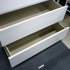 ☆①IKEA MALM 3段チェスト ホワイト 幅805mm 奥行480mm 高さ775mm タンス 衣類収納 マルム イケア たんす 札幌市 豊平区 平岸店の画像