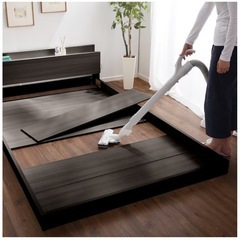 restonicマットレスとニトリのベッドフレーム　セミダブルの画像