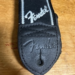 Fender ギター ストラップ 黒/グレーの画像