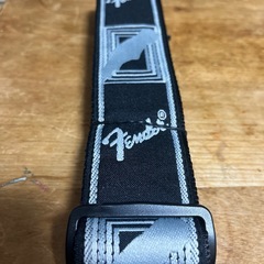 Fender ギター ストラップ 黒/グレーの画像