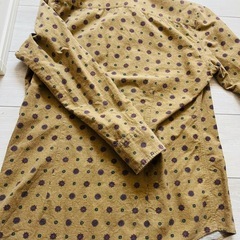 91295 HOMME ドット柄長袖シャツの画像