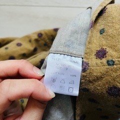 91295 HOMME ドット柄長袖シャツの画像