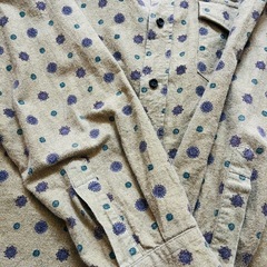 91295 HOMME ドット柄長袖シャツの画像