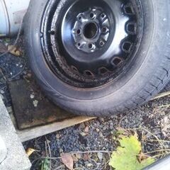 ロードスター　NA　ノーマル鉄ホイール付き　スタッドレスタイヤ　セットでの画像