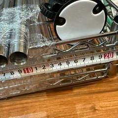 【No,424】プリンタートナールミナス 19mmポール 22*54cm 棚3段の画像