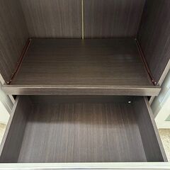 ★リユースのサカイ高崎店★TJ13319  食器棚 ダークブラウン H119×D39.5×W60 クリーニング済みの画像