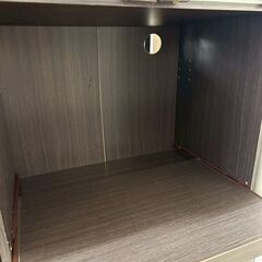 ★リユースのサカイ高崎店★TJ13319  食器棚 ダークブラウン H119×D39.5×W60 クリーニング済みの画像