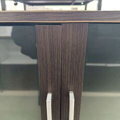 ★リユースのサカイ高崎店★TJ13319  食器棚 ダークブラウン H119×D39.5×W60 クリーニング済みの画像