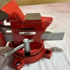 ホームバイス HI STEEL 90mm 赤バイス パイプ 万力　中古の画像