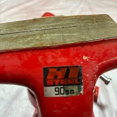 ホームバイス HI STEEL 90mm 赤バイス パイプ 万力　中古の画像
