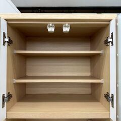 ★リユースのサカイ高崎店★TJ13320  食器棚 ライトブラウン H180.5×D37.5×W58.5 クリーニング済みの画像