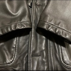 【値下げ】メンズ　COACH コーチ 本革コートLサイズ(表示M)の画像