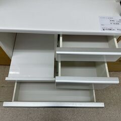 ★リユースのサカイ高崎店★TJ13321 (株)松田家具 レンジボード 白 H197.5×D48.5×W79 クリーニング済みの画像