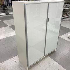 ★リユースのサカイ千葉中央店★  食器棚 白系 H107×D31×W80 クリーニング済み TC5285の画像