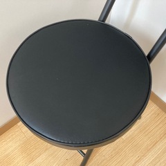 コーナン　折りたたみチェア　ブラックの画像