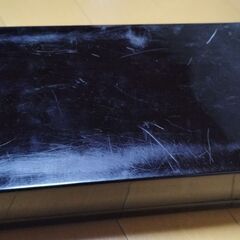 化粧箱 (鏡付) 笠美人画 黒/赤 22.5cm 宝石箱 の画像