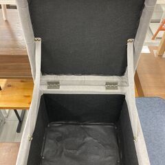 ★リユースのサカイ千葉中央店★  収納スツール グレー H40×D43×W43 クリーニング済み TC5286の画像