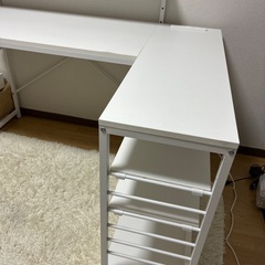 L字パソコンデスクの画像