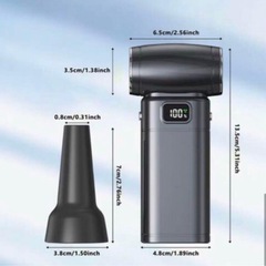 決まりました【新品】エアダスター　高速タービン　電動空気ブロワー 5段階 320g軽量 USB充電の画像