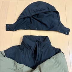 GUフード付きジャケット オリーブグリーン ブラック 150cmの画像