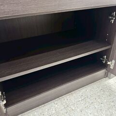 ★リユースのサカイ高崎店★TJ13326  レンジ台 ダークブラウン H89×D39.5×W59.5 クリーニング済みの画像