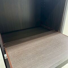 ★リユースのサカイ高崎店★TJ13326  レンジ台 ダークブラウン H89×D39.5×W59.5 クリーニング済みの画像