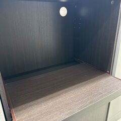 ★リユースのサカイ高崎店★TJ13326  レンジ台 ダークブラウン H89×D39.5×W59.5 クリーニング済みの画像
