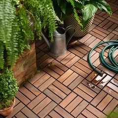 フロアデッキ 屋外用 （2組計18枚),ブラウンステインの画像