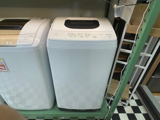 【リサイクルサービス八光】2022年製　日立　全自動洗濯機 NW-50G-W [洗濯5.0kg /簡易乾燥(送風機能) /上開き]