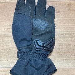 【防寒＆安全性抜群】バイク用ウィンターグローブ 黒 指＆拳プロテクター付きの画像