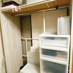 ワードローブ 伸縮式クローゼット ハンガーラック  の画像