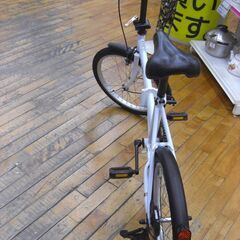 （1台限り★ジモティー特典あり★）ADEL　２０インチ折り畳み自転車　FD-N200B　白　　高く買取るゾウ八幡東店の画像