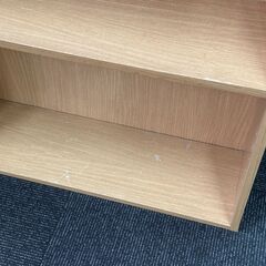 店頭引き渡し 中古 本棚 ナチュラル 木目 ライトオーク 3段 木製 家具の画像