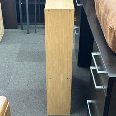 店頭引き渡し 中古 本棚 ナチュラル 木目 ライトオーク 3段 木製 家具の画像