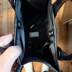 クロコ柄レザーバッグの画像