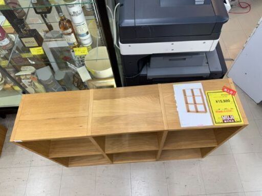 J3185　【リユースのサカイ柏店】　　無印良品　スタッキングシェルフセット　３段×２列・オーク材　クリーニング済み　新品参考価格29
