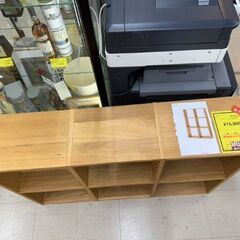 J3185　【リユースのサカイ柏店】　　無印良品　スタッキングシェルフセット　３段×２列・オーク材　クリーニング済み　新品参考価格29,900円の画像