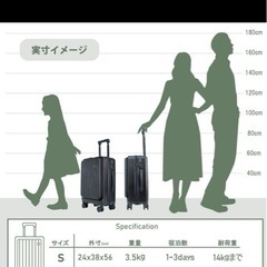 スーツケース　機内持ち込み可能の画像