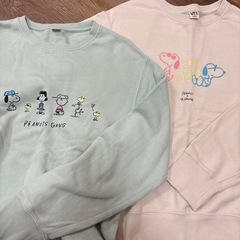 150サイズ ユニクロ トレーナー 2着セットの画像