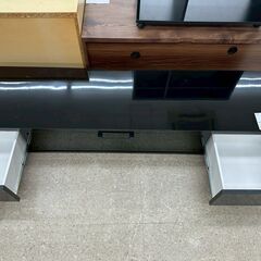 ★リユースのサカイ高崎店★TJ13336  テレビ台 黒 H32.5×D43×W180 クリーニング済みの画像